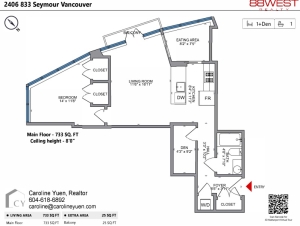 2406 833 Seymour - Floorplan