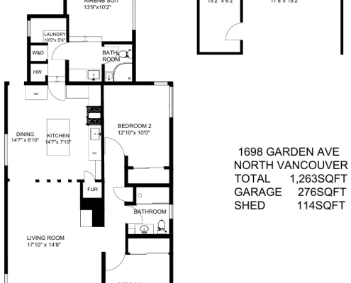 1698 Garden Avenue - floor plan
