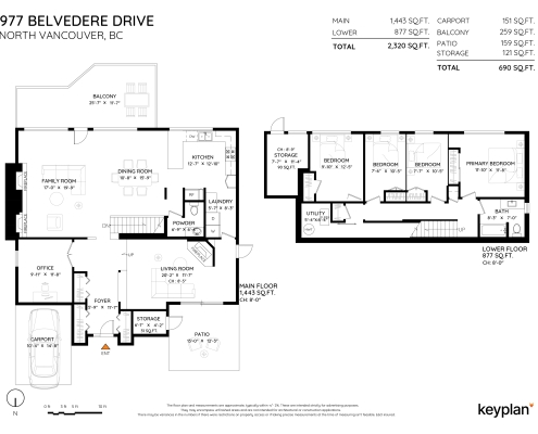 977 Belvedere Drive, North Vancouver- Floorplan